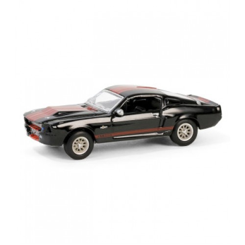 1967 Ford Mustang Eleanor - Raven Black with Red Stripes (Scottsdale 2023) Solid Pack - Barrett-Jackson Series 14 1:64