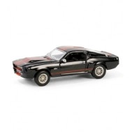 1967 Ford Mustang Eleanor - Raven Black with Red Stripes (Scottsdale 2023) Solid Pack - Barrett-Jackson Series 14 1:64