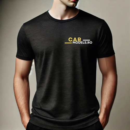 Tricou cu Logo carmodels  - Negru
