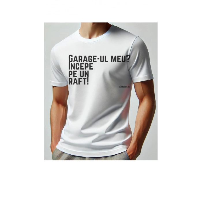 Tricou cu slogan personalizat Machete auto, colectionari - Alb