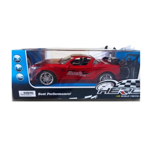 Masinuta Hero, Rush Evo cu telecomanda, Scara 1:18 Rosu