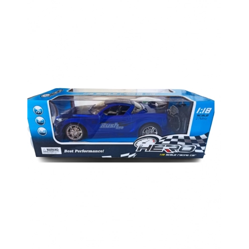 Masinuta Hero, Rush Evo cu telecomanda, Scara 1:18 Albastru