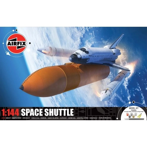1:144 Space Shuttle - Gift Set with paints, glue and brush 1:144