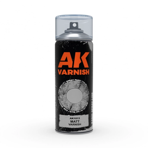 AK1013 Matt Varnish - Spray 400ml (includes 2 diffusers) 