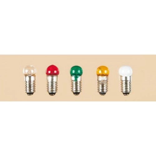 1 lampă cu soclu cu șurub transparent simplu Rotund E 5,5 3,5 V 0,20 A Nu este potrivit pentru copiii sub 14 ani.