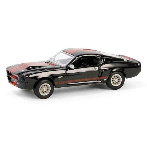 1967 Ford Mustang Eleanor - Raven Black with Red Stripes (Scottsdale 2023) Solid Pack - Barrett-Jackson Series 14 1:64