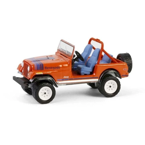 1979 Jeep CJ-7 Renegade â€œWe Build em Tough Because you Play Rough" Solid Pack - Vintage Ad Cars Series 11 1:64