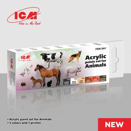 Acrylic paints set for Animals (6x 12ml) ÐÐµ