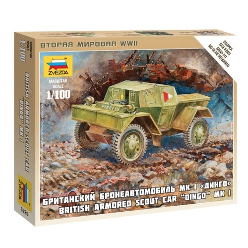 1:100 BRITISH ARMORED CAR DINGO - snap-fit 1:100