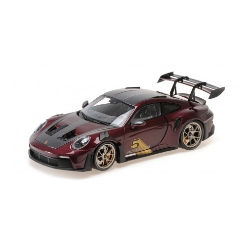 Porsche 911 (992) GT3RS, Purple with Gold Wheels, 2023 - Limited Edition 400 pcs. 1:18