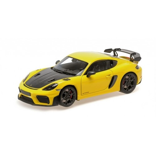 PORSCHE CAYMAN GT4 RS - 2024 - YELLOW W/WEISSACH PACKAGE 1:18