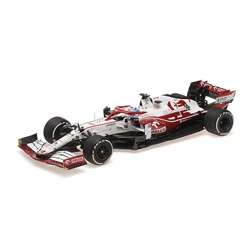 Macheta auto, ALFA ROMEO RACING ORLEN C41 â€“ KIMI RAIKKONEN â€“ FINAL RACE â€“ ABU DHABI GP 2021 1:18