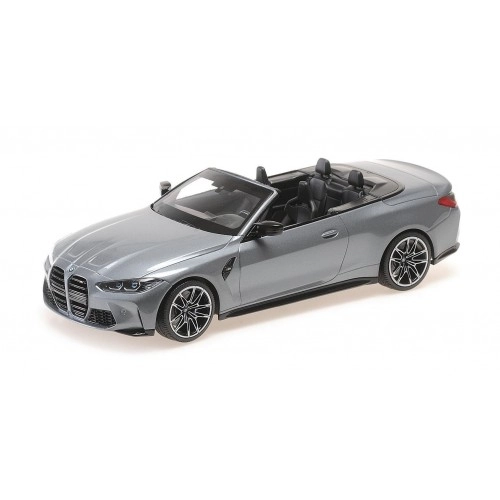 Macheta auto, BMW M4 CABRIOLET â€“ 2021 â€“ GREY METALLIC 1:18