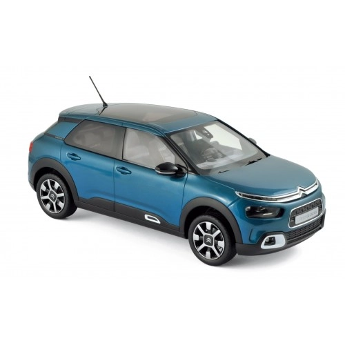 Macheta auto, Citroen C4 Cactus 2018 - Emeraude Blue & White 1:18