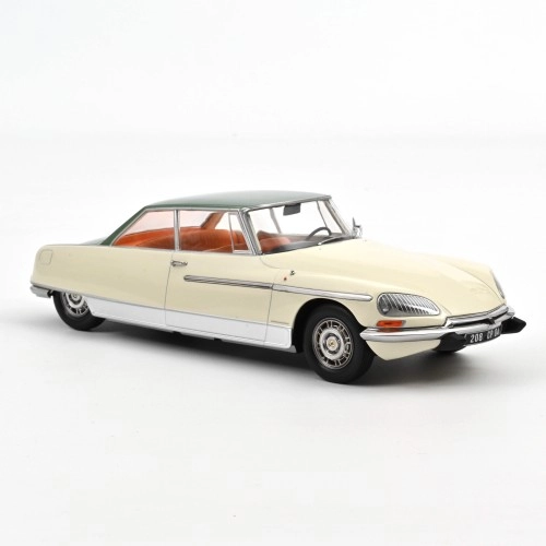 Macheta auto, Citroen DS 21 Le Leman 1968 Ivory and Green metallic 1:18