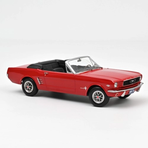 Macheta auto,  Ford Mustang Convertible 1966 - Red 1:18