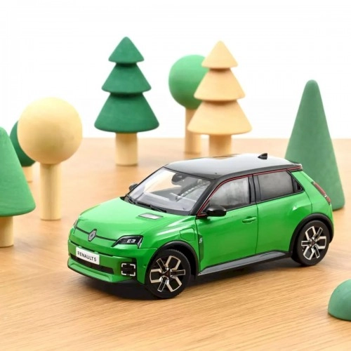 Macheta auto, Renault 5 E-Tech Electric 2024 Pop Green and Black 1:18