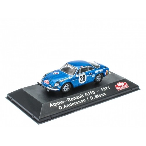 Macheta auto, Alpine-Renault A110 - 1971 O. Andersson / D.Stone - ATLAS Editions Collection 1:43