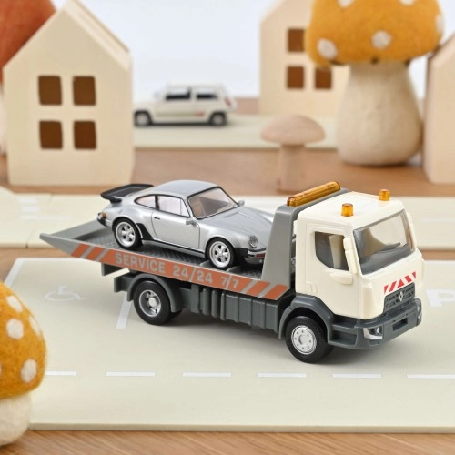 Macheta auto, Breakdown truck Plastigam and Porsche 911 Jet-car Set 1987 1:43