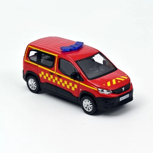 Peugeot Rifter 2019 Pompiers with side square yellow deco 1:43