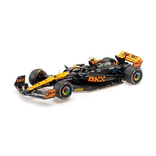 McLaren MCL60 F1 Team #4 Lando Norris 2nd Singapore GP Formula 1 2023 - with driver figure - Limited Edition 120 pcs. 1:18