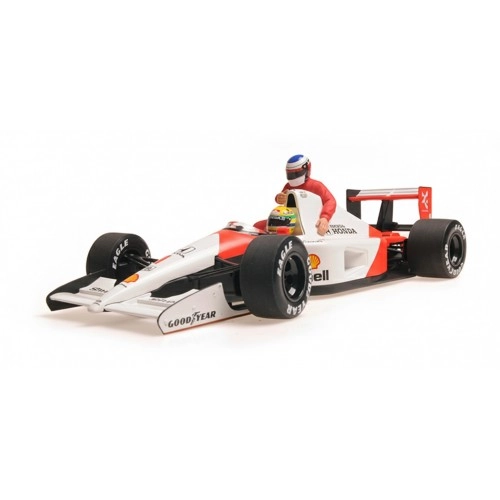 McLaren MP4/6 #1 A.Senna/with J.Alesi riding on car 3rd Mexico GP / Formula 1 World Champion 1991 - Limited Editon 994 pcs. 1:18