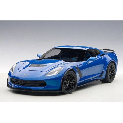 Chevrolet Corvette C7 Z06 (laguna blue tintcoat/ black rims) 2014 (composite model/full openings) 1:18