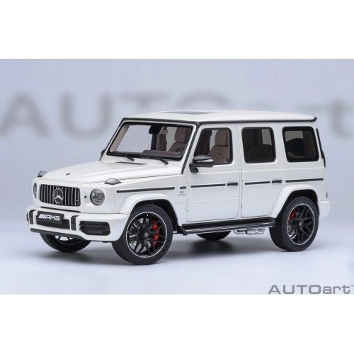 Mercedes-AMG G63 2019 (Designo Brilliant White) (composite model/full openings, total 6 openings) 1:18