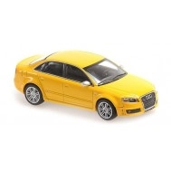 Macheta auto, AUDI RS4 - 2004 Galben MAXICHAMPS 1:43