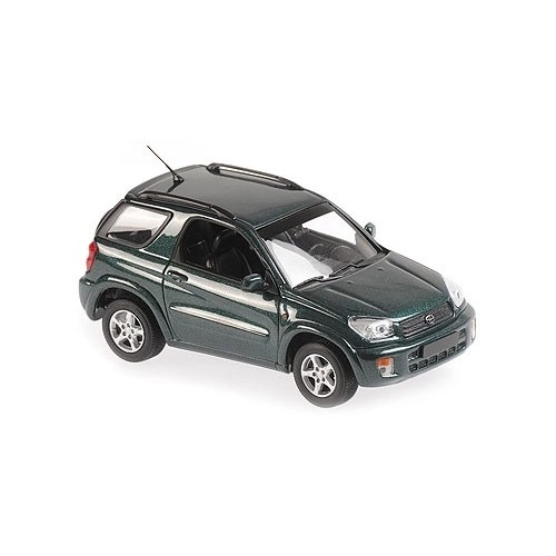 TOYOTA RAV 4 - 2000 - DARK GREEN METALLIC - MAXICHAMPS 1:43