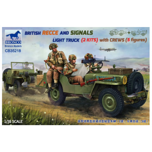 1:35 BRITISH RECCE AND SIGNALS LIGHT TRUCK  (2 KITS ) with 1:35
