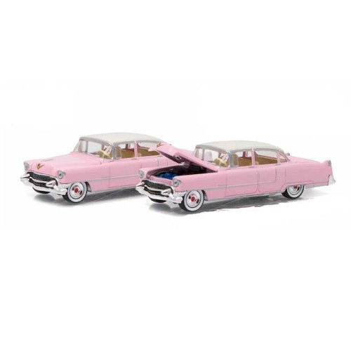 1955 Cadillac Fleetwood Series 60 "Pink Cadillac" Solid Pack - Evergreen - Elvis Presley (1935-77) - Hollywood Series 14 1:64