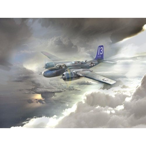 1:48 A-26Ð’ Invader Pacific War Theater, WWII American Bomber 1:48