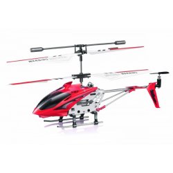 Elicopter Syma, S107G raza 15m, infrarosu, cu telecomanda - Rosu
