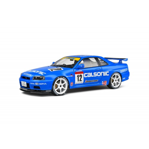 NISSAN GT-R (R34) STREETFIGHTER CALSONIC TRIBUTE BLUE 2000 1:18