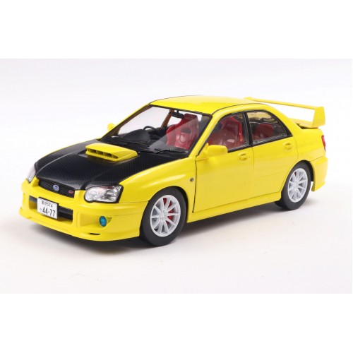 SUBARU IMPREZA WRX STI STREETFIGHTERS YELLOW 2003 1:18