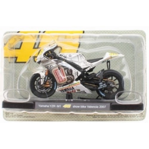 Macheta auto, Leo Models Yamaha YZR-M1 - show bike Valencia 2007 1:18