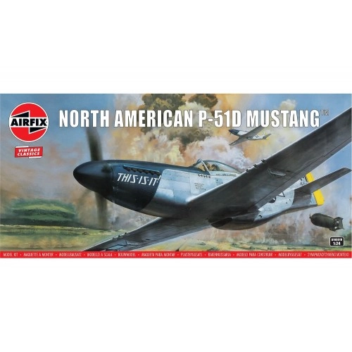 1:24 American fighter-bomber North American P-51D Mustang 1:24
