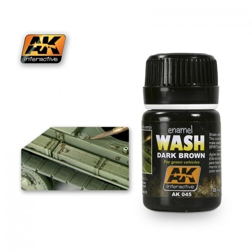 AK045 WASH FOR GREEN VEHICLES  - Weathering Products (35 ml)