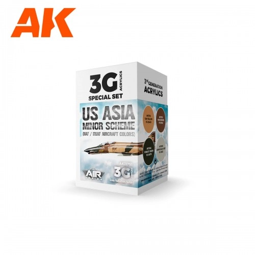 AK11751 US Asia Minor Scheme (IIAF/IRIAF Aircraft) - (4 x 17 ml) - 3rd Generation Acrylic ÐÐµ