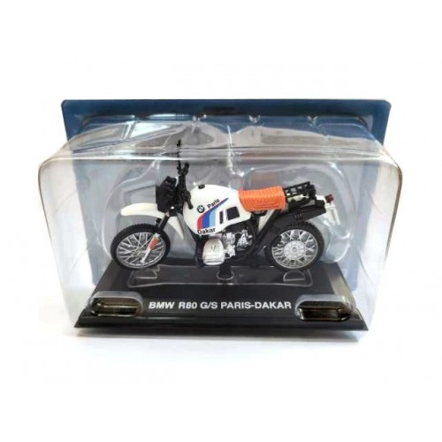 Macheta auto, BMW R80 GS Paris-Dakar, White 1:24