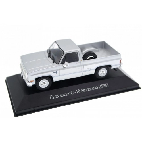 Macheta auto, 1986 Chevrolet C-10 Silverado, Silver 1:43