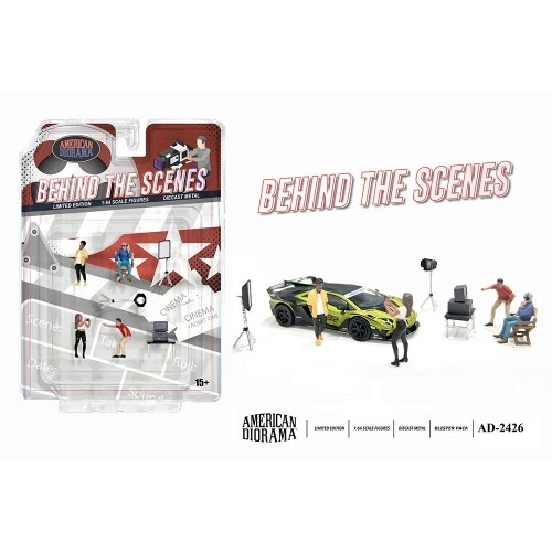 Figure Set: Behind the Scenes (Set of 10 pieces: 4 figures and 6 accessories), 2025 (1:64) 1:64