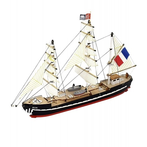1:160 Training Ship Belem Easy Kit - Wooden Model Ship with Paints 1:160