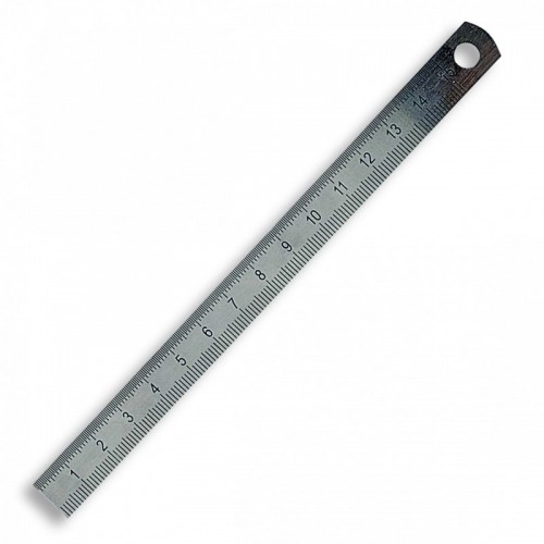 STAINLESS STEEL RULER 150 x 13 x 0,5 mm