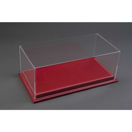 Mulhouse 1:18 Scale Display Case with Red Leather Base (325x165x118 mm) 1:18
