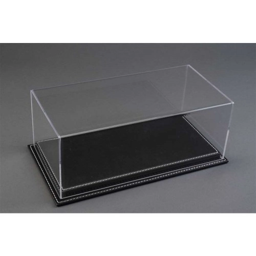 Mulhouse 1:18 Scale Display Case with Black Leather Base (325x165x118 mm) 1:18