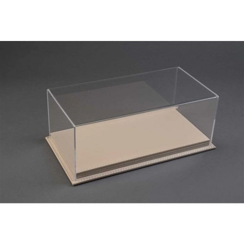 Mulhouse 1:18 Scale Display Case with Beige Leather Base (325x165x118 mm) 1:18