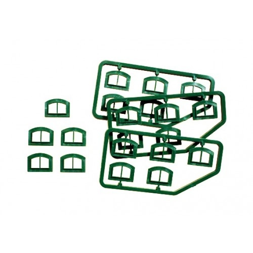 Windows M, green (12 x 8 mm) H0 /1:87/