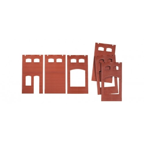 Wall 2410A, walls 2410B and walls 2410D, red H0 /1:87/